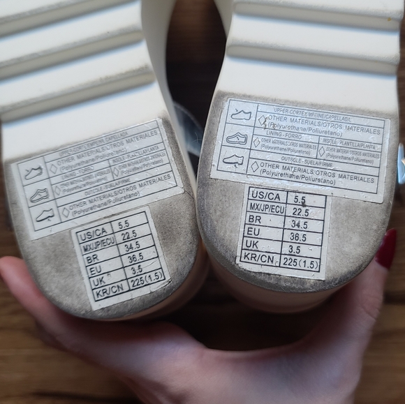 SOLD Forever 21 platform holographic sandals - Picture 2 of 7